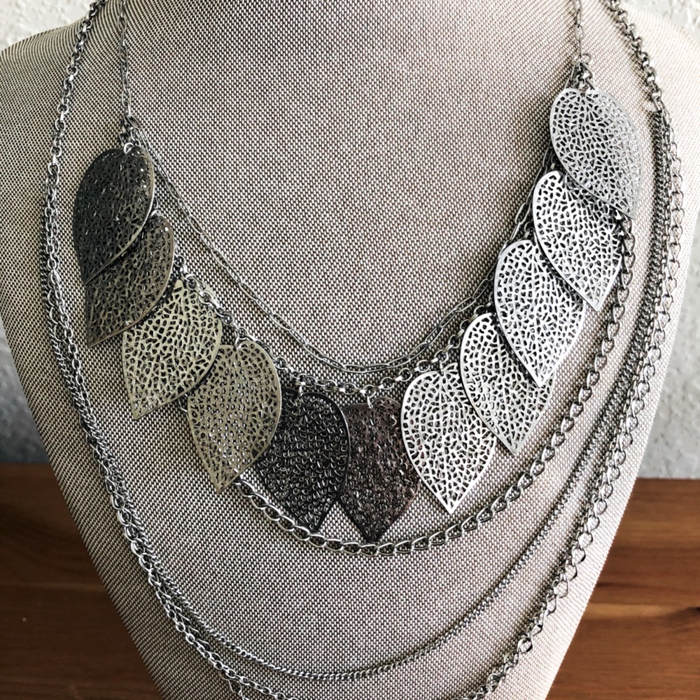 Multilayer Leaf Necklace